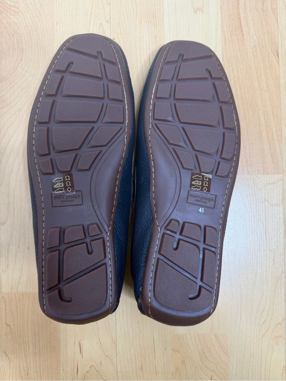 Marc Joseph Rockefeller Navy Leather Loafers EU 41/US 8